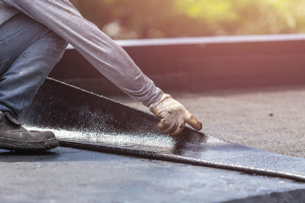 Professional Basement Waterproofing technician working in Bear Creek, WI
